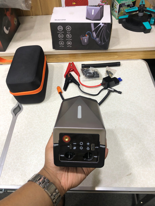 Potable 6 In 1 Jump Starter+Air Compressor & Powerbank GF01