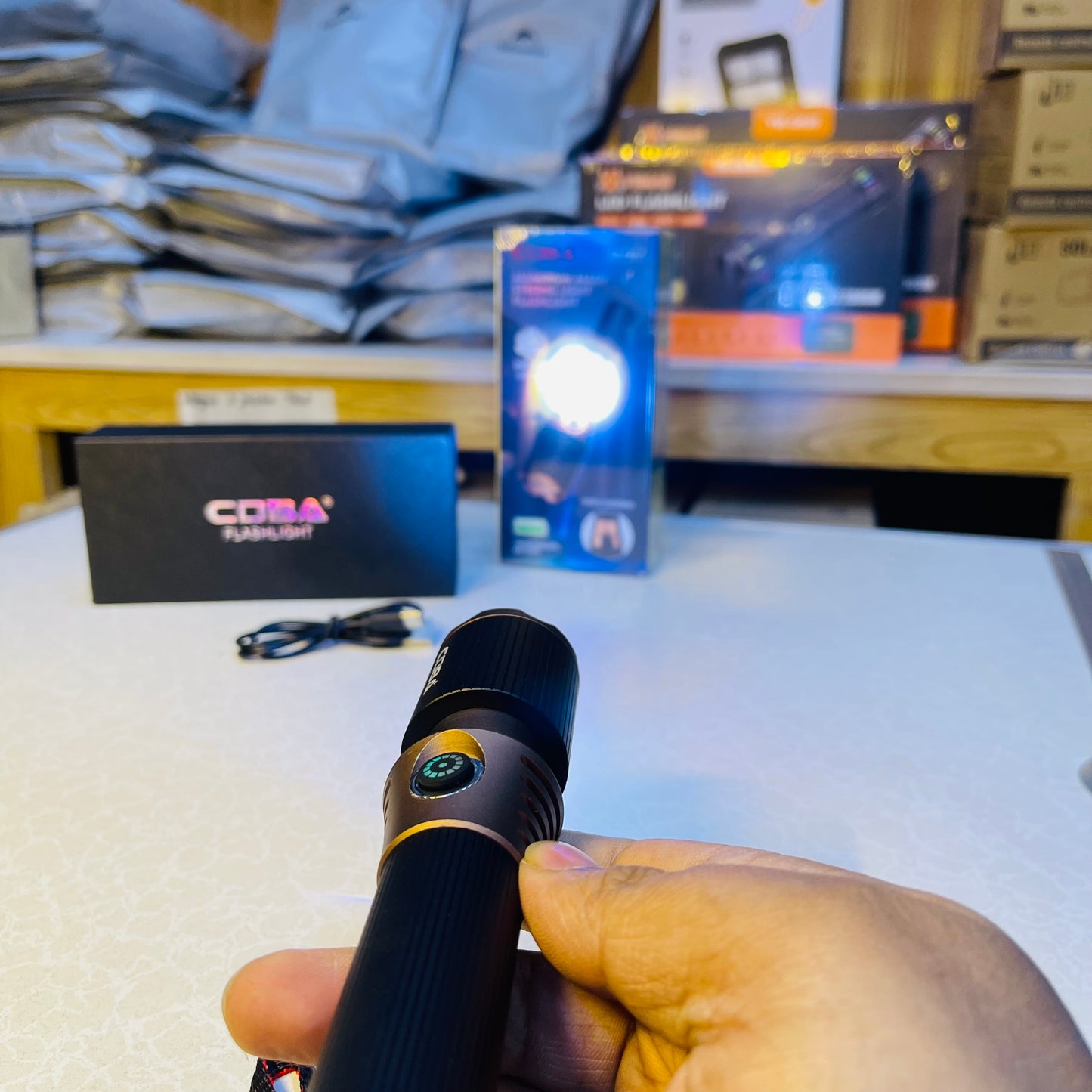 COBA High Power Aluminum Alloy Tactical Flashlight CB-A99-1