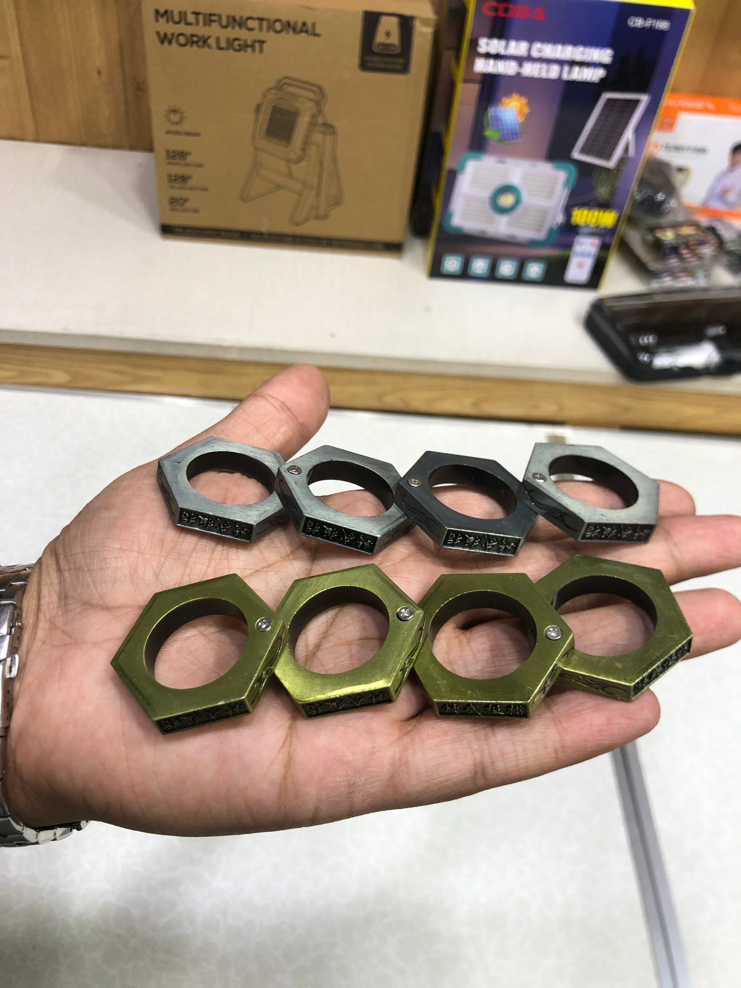 Hard Self-Defense Rings