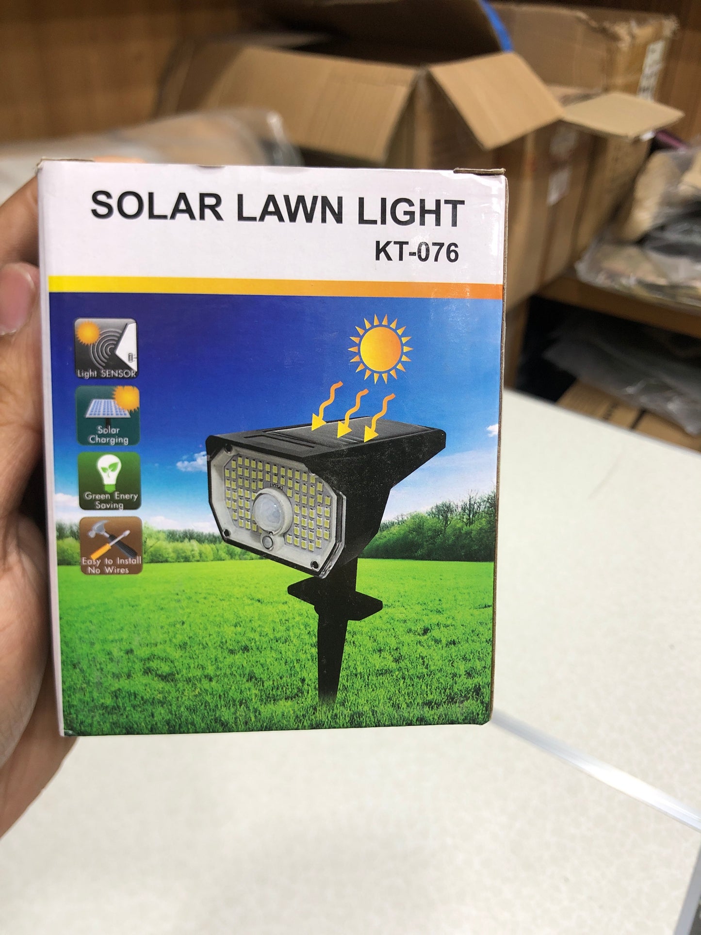 Solar Powered Waterproof Landscape Lighting Lawn Lamp KT-076