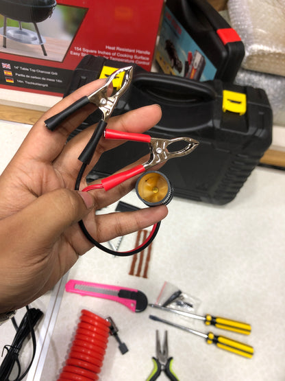 New Car Air Compressor Puncture Tool Kit With Box