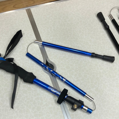 BUBUDA Folding Hiking Stick Portable Ultra Light Anti Shock