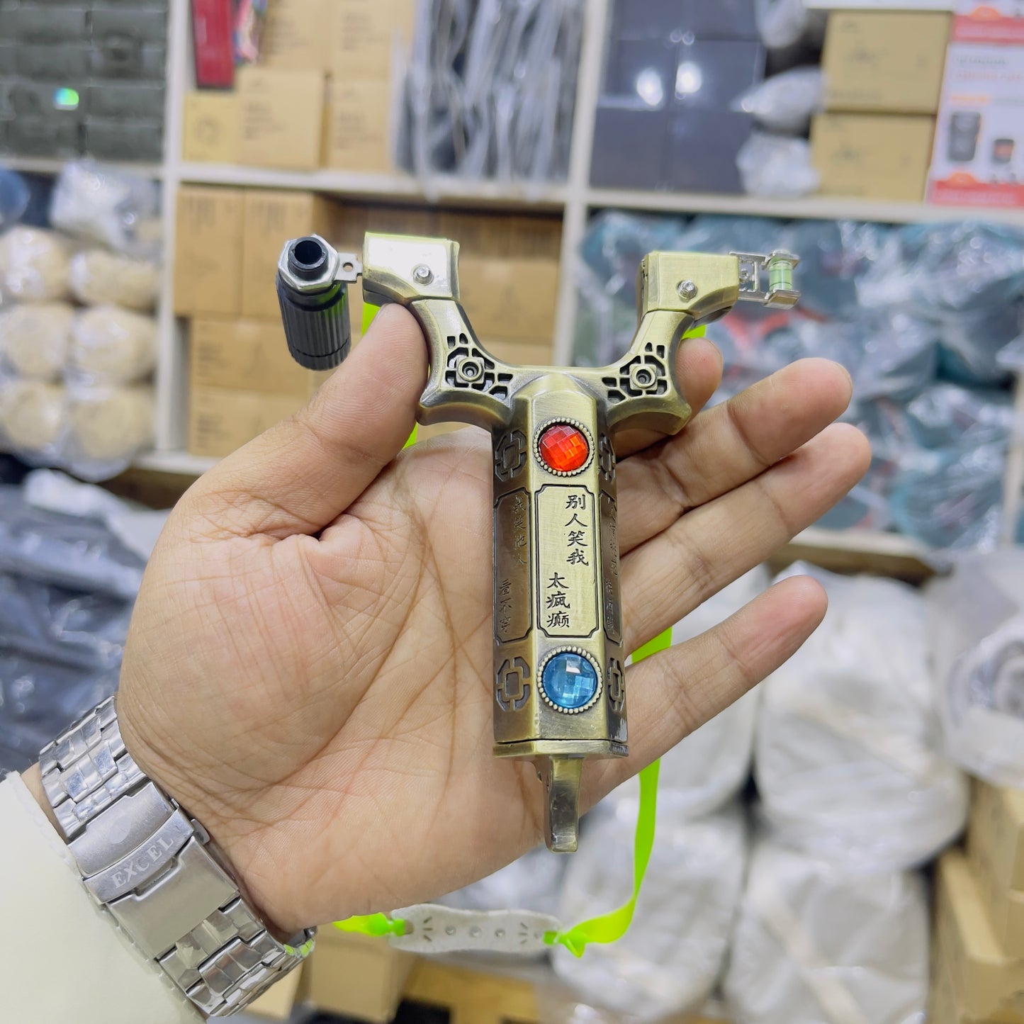 New High Quality Crystel Stone Design Slingshot