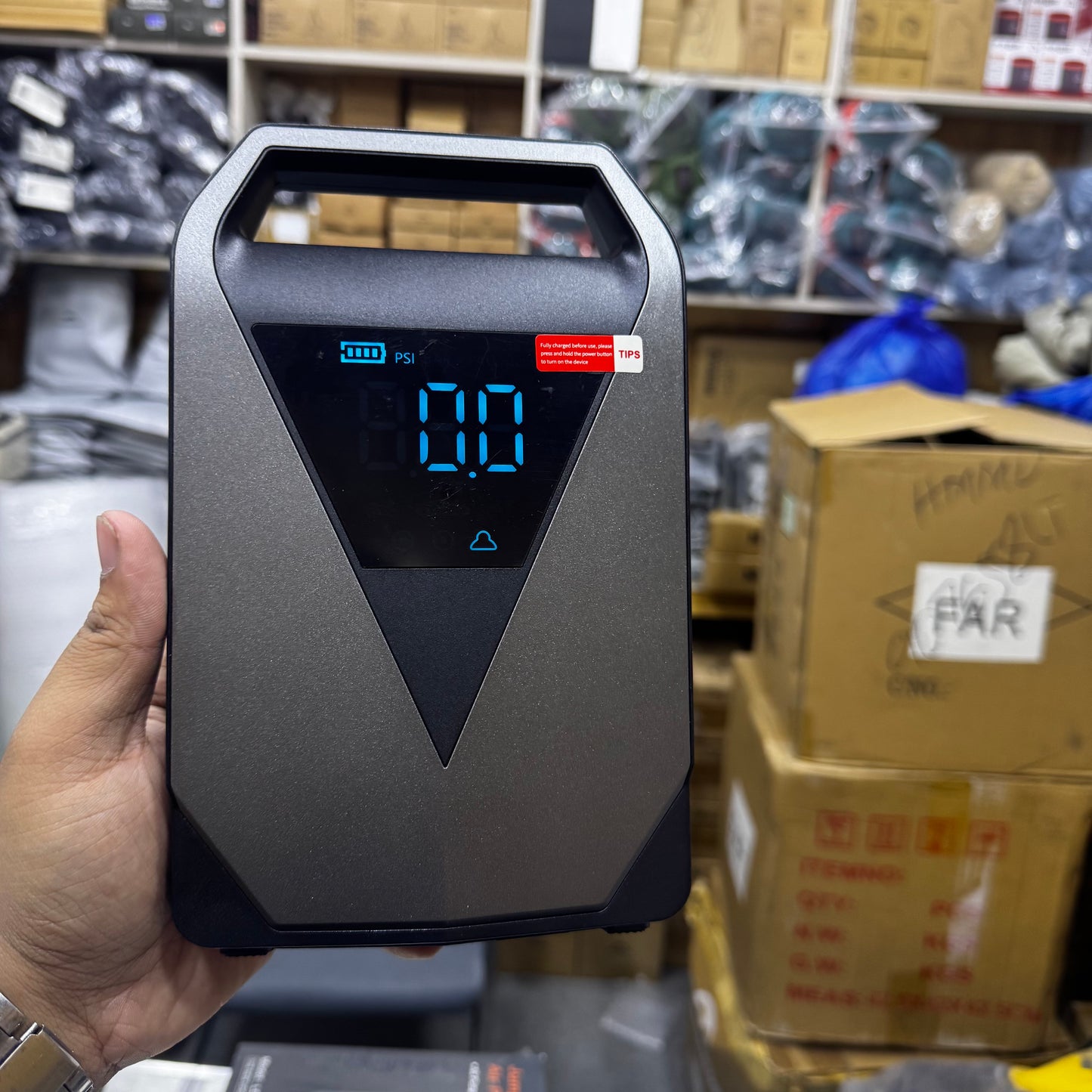 High Power 4-in-1 Multifunctional Jump Starter With Inflator and Power Bank LD-12