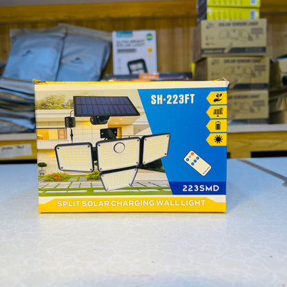 4-Head 223 LED Solar Motion Sensor Flood Lights Sh-223-FT