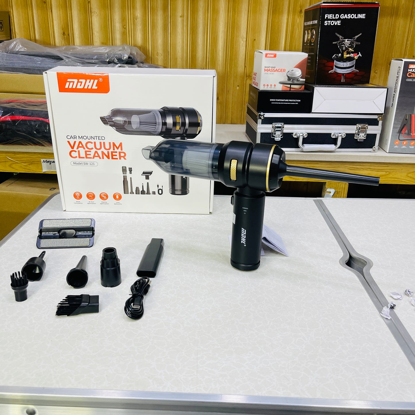 MDHL Ultimate 2-in-1 High-Power Cordless Car Vacuum & Air Blower (17000Pa)