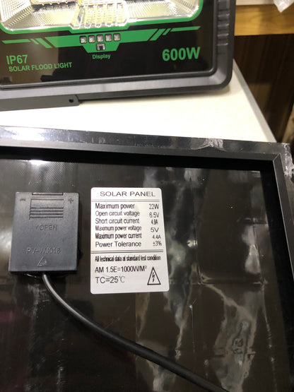 GDSuper 300W/500W/600W Solar Flood Light Remote Control