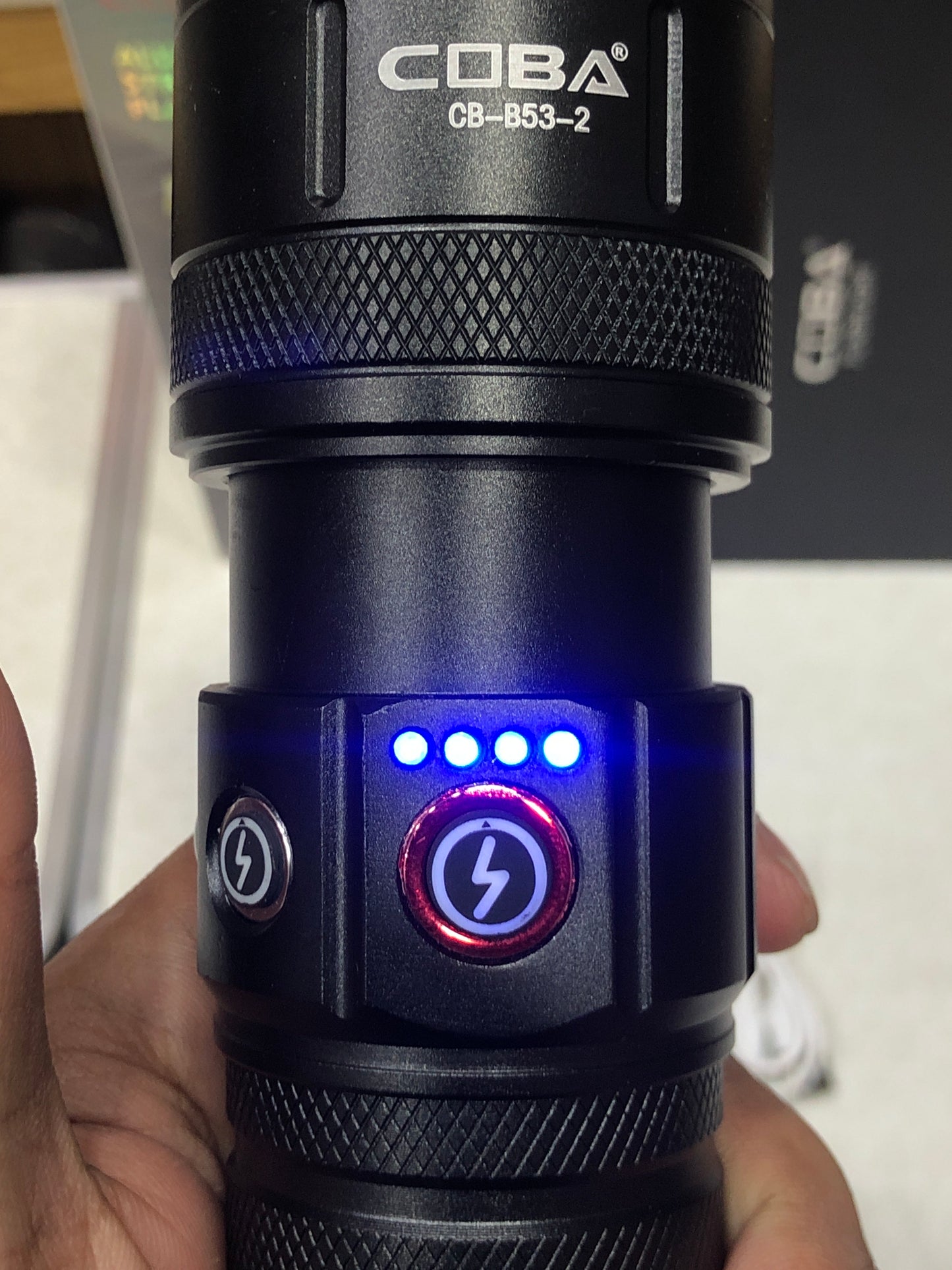 COBA Ultra Bright 7 Modes Rechargeable Flashlight CB-B53-2