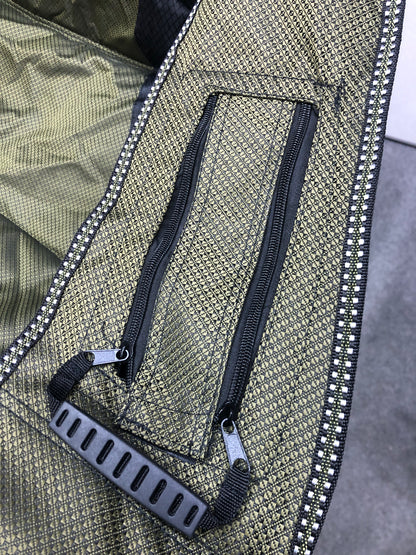 CAMP MASTER Deluxe Padded Cotton Portable Metal Arm Foldable Outdoor Chair