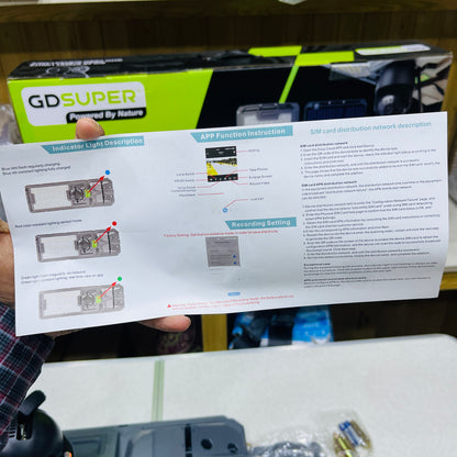 GD SUPER 2 in 1 300W Solar Street Light With 1440p HD CCTV Camera
