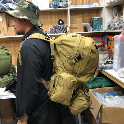 50L Tactical Backpack 4 in 1 Military Bag