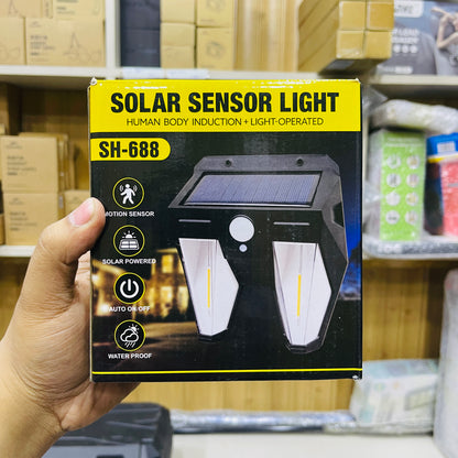 Solar Interaction Double Bulb Wall Lamp – Intelligent Outdoor Decor Lighting SH-688