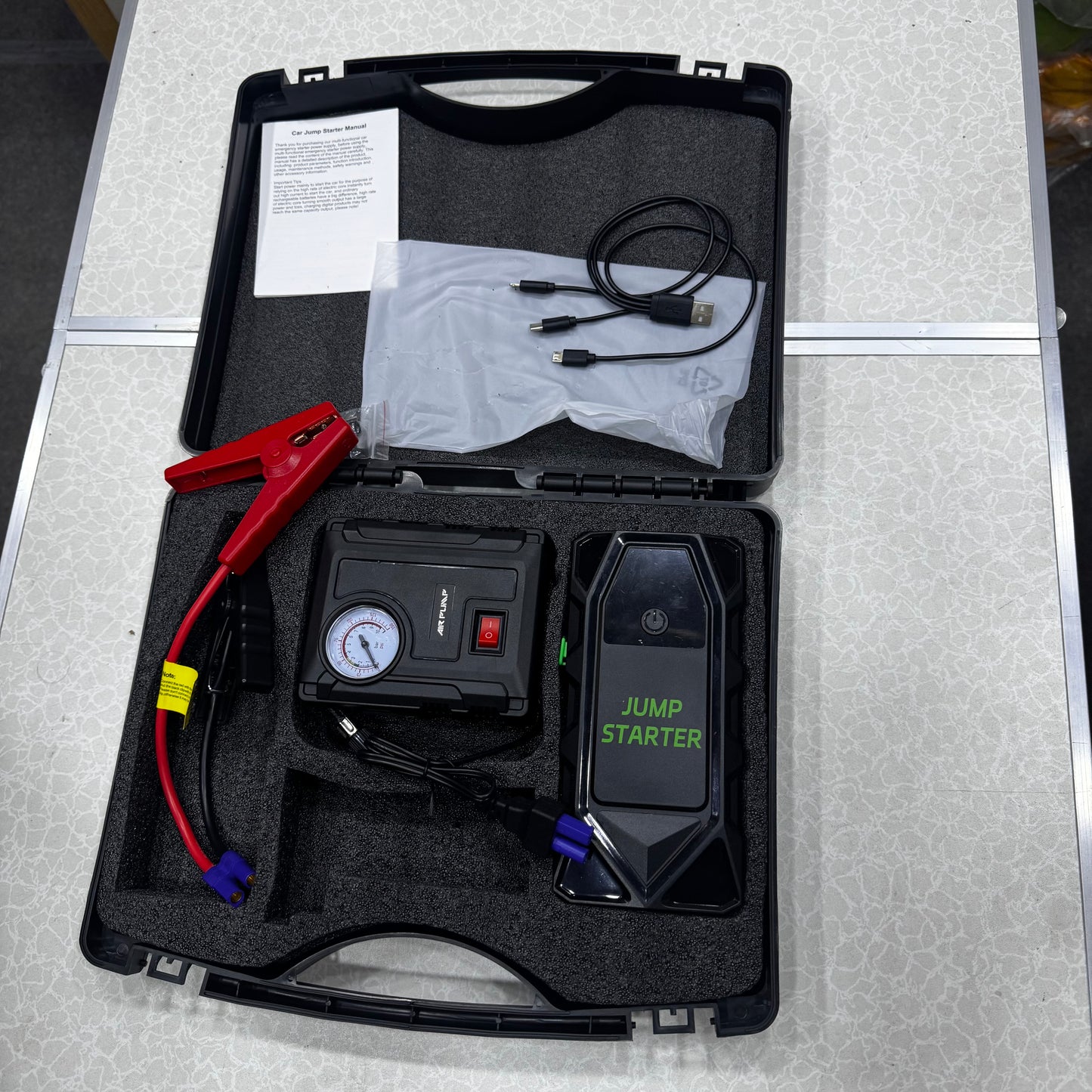 Portable Car Power Jump Starter + Power Banks Emergency Power Tool