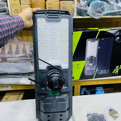 GD SUPER 2 in 1 300W Solar Street Light With 1440p HD CCTV Camera