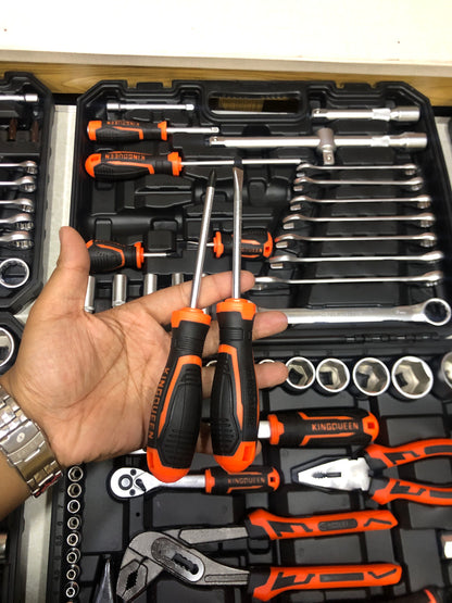KINGSQUEEN 58pcs/76pcs/82pcs Chromium Stainless Steel Tools Sets