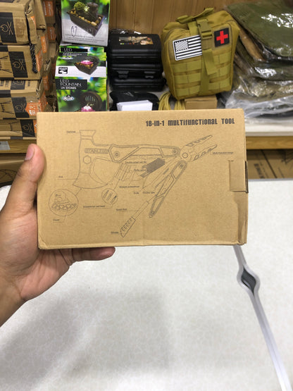 18 in 1 Multifunction Survival Axe Camping Pliers MultiTool