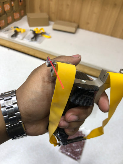 New Carbon Fiber Slingshot With Laser Sight