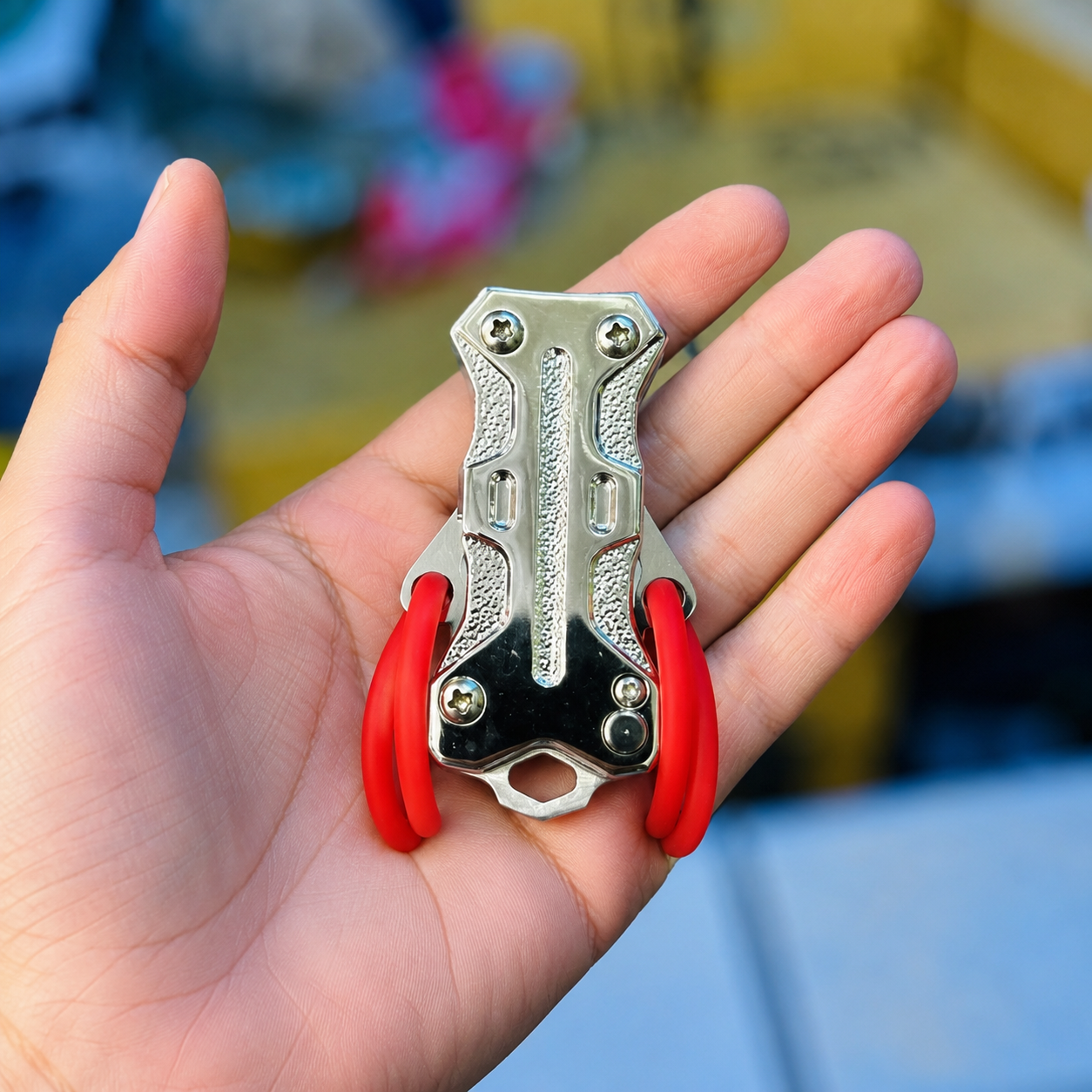 New Multifunctional EDC Hunting Mini Magnetic Slingshot With Ctical Knife