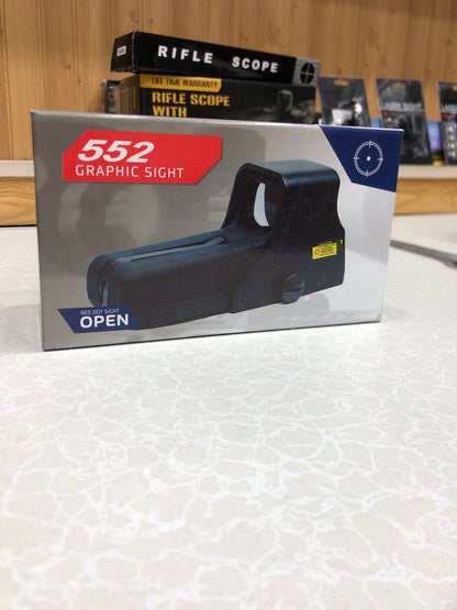 Outdoors Tactical Mini Holographic Weapon Sight Reflex Sight Scope 552 Model