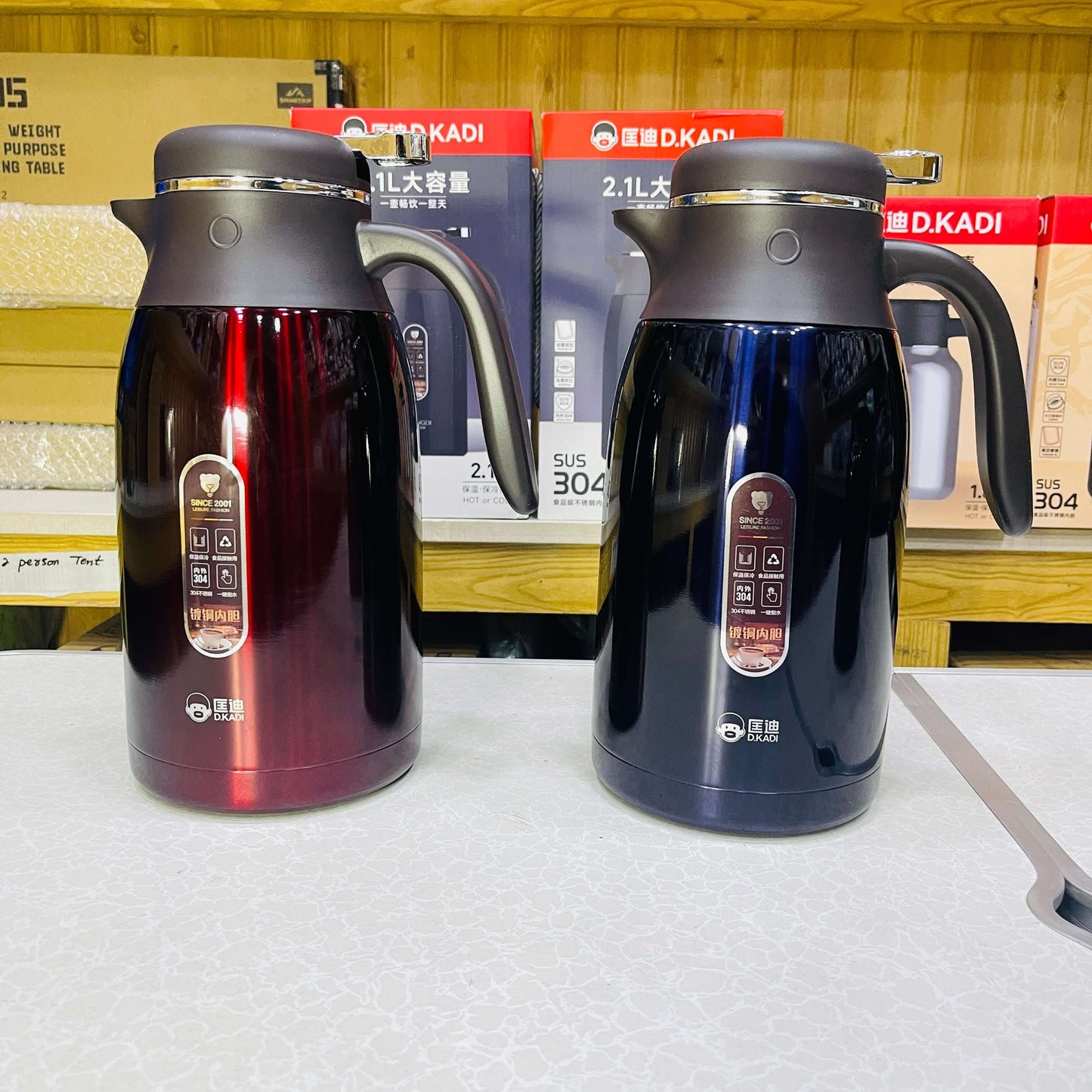 D.KADI 2.1L Vacuum Kettle For Home Use With 24hrs Hot & Cool