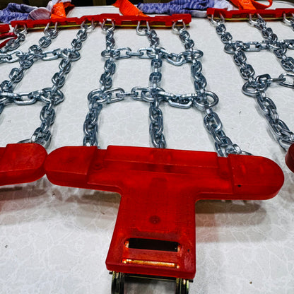 8Pcs Stainless Steel Anti-Slip/Anti-Skid Snow Chains For Car Tyres