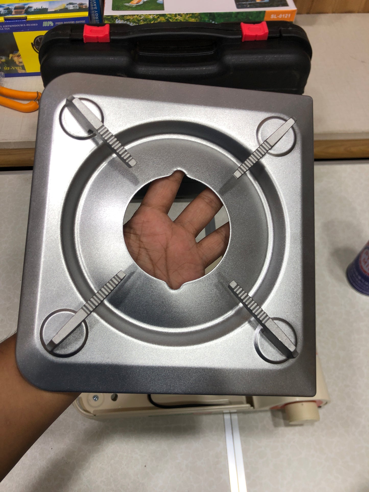 FooYoo 3.5KW Portable Outdoor Picnic Suitcase Gas Stove with Can