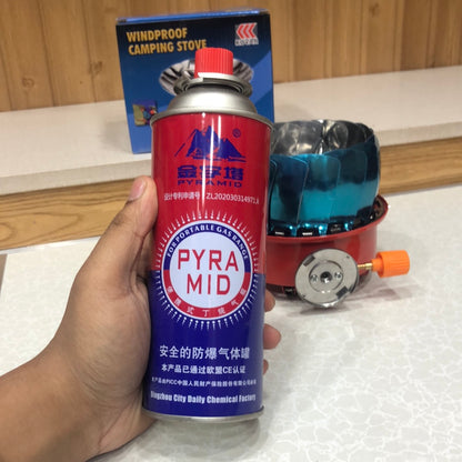Windproof Portable Camping Stove With Butane Can