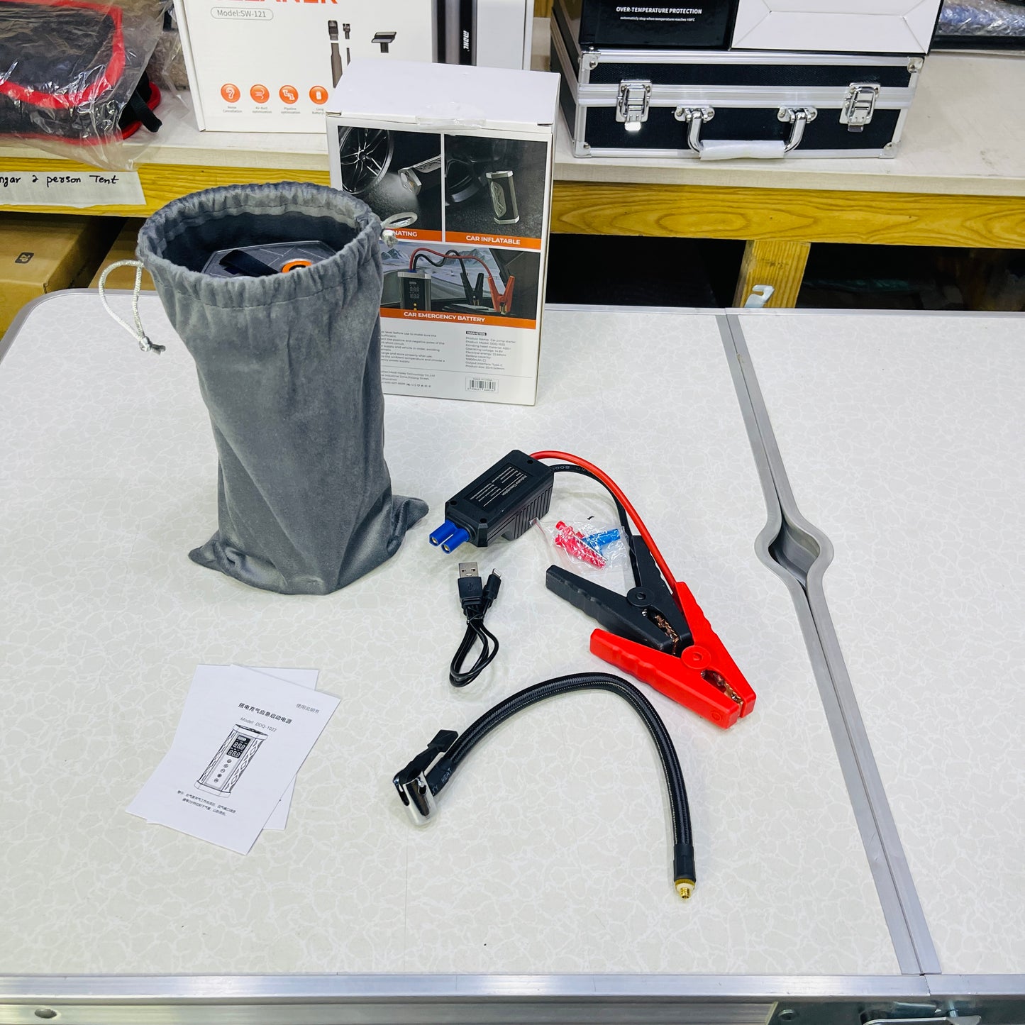 MDHL Multifunctional Car Jump-Starter + Inflator & Power Bank