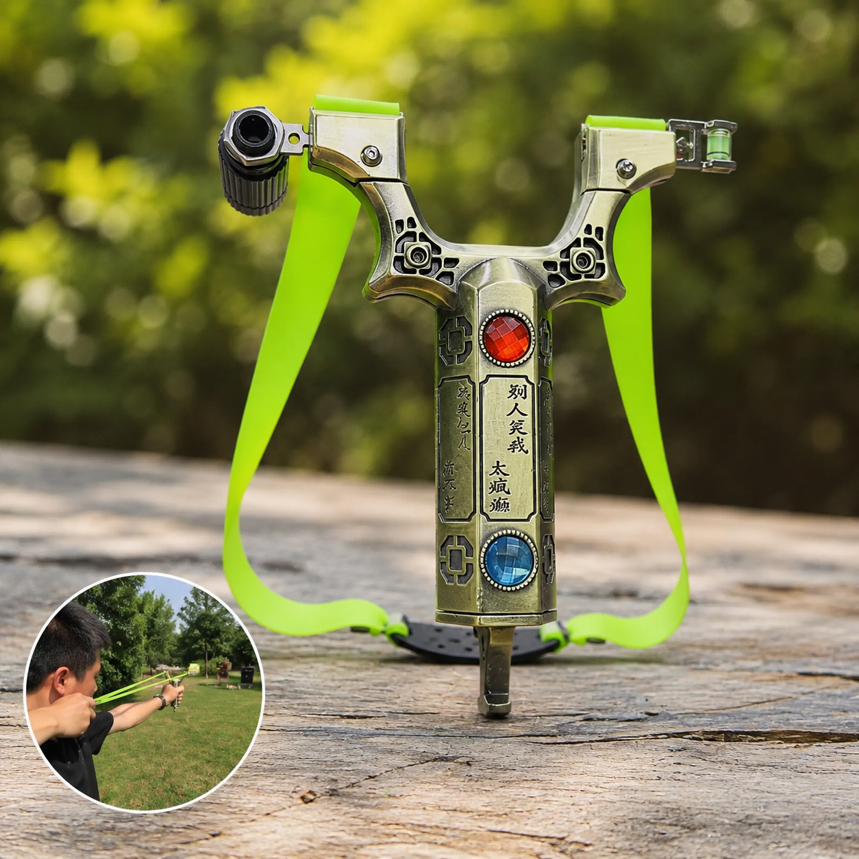 New High Quality Crystel Stone Design Slingshot