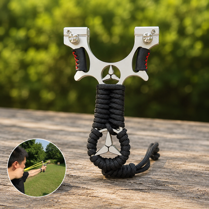 W Black Hunting Slingshot With Laser Sight