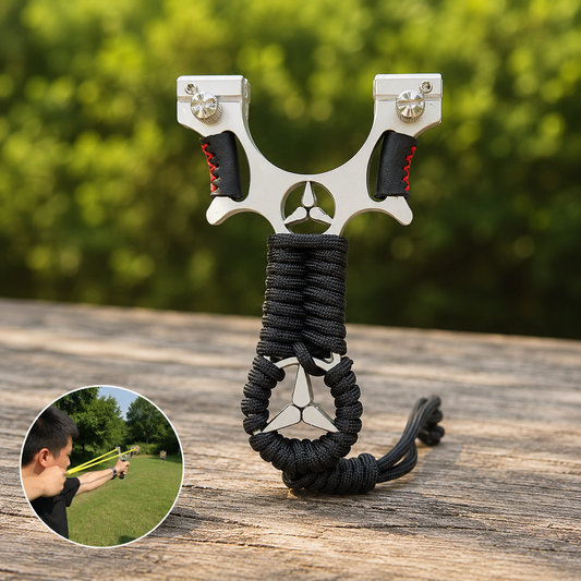W Black Hunting Slingshot With Laser Sight