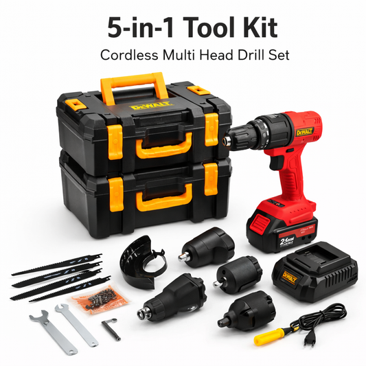 DeWalt 5 in 1 High Powered Multifunctional Tool Kit