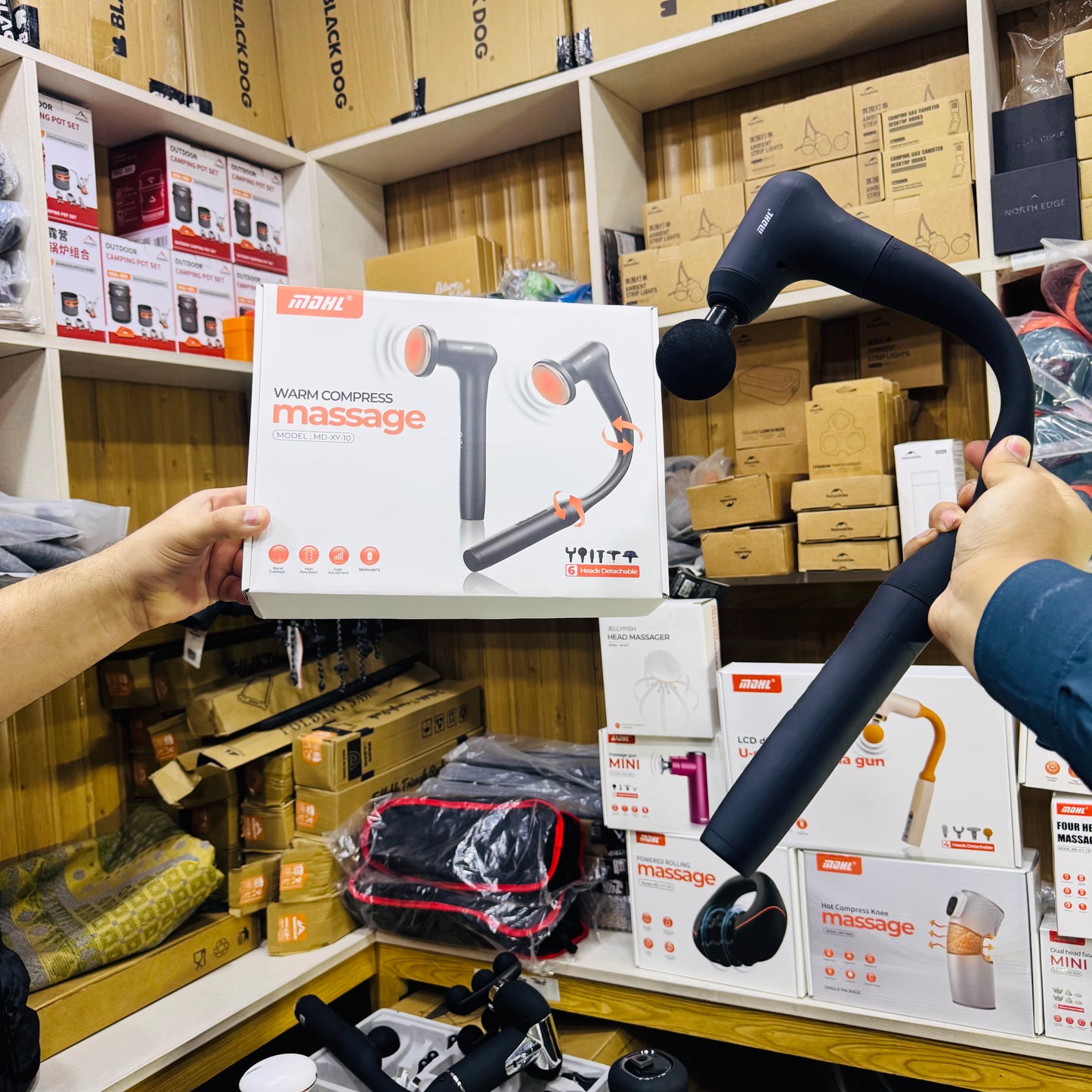 MDHL 2 in 1 Warm Compress Massager Gun