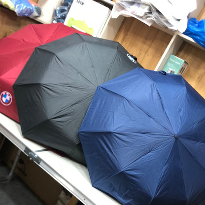 BMW Automatic Ten Fiber Bones Folding Umbrella With Led Light