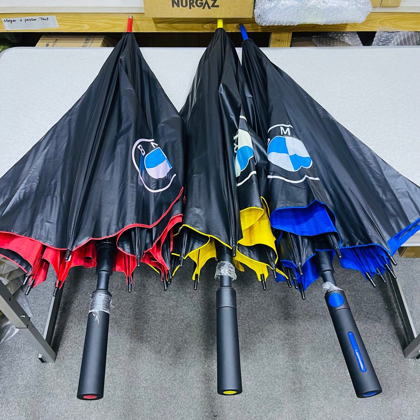 BMW Big Size Outdoor Folding Automatic Umbrella 2-3 Persons