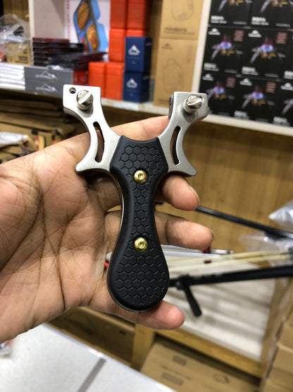 HoneyComb Stainless Steel Solid Resin Slingshot