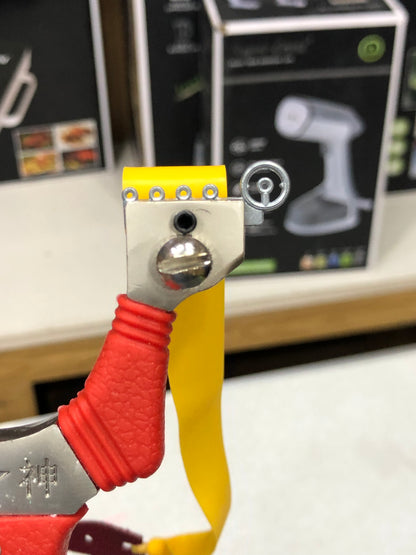 Clear Aiming Slingshot Alloy Quick-press Silicone Grip with 100 balls