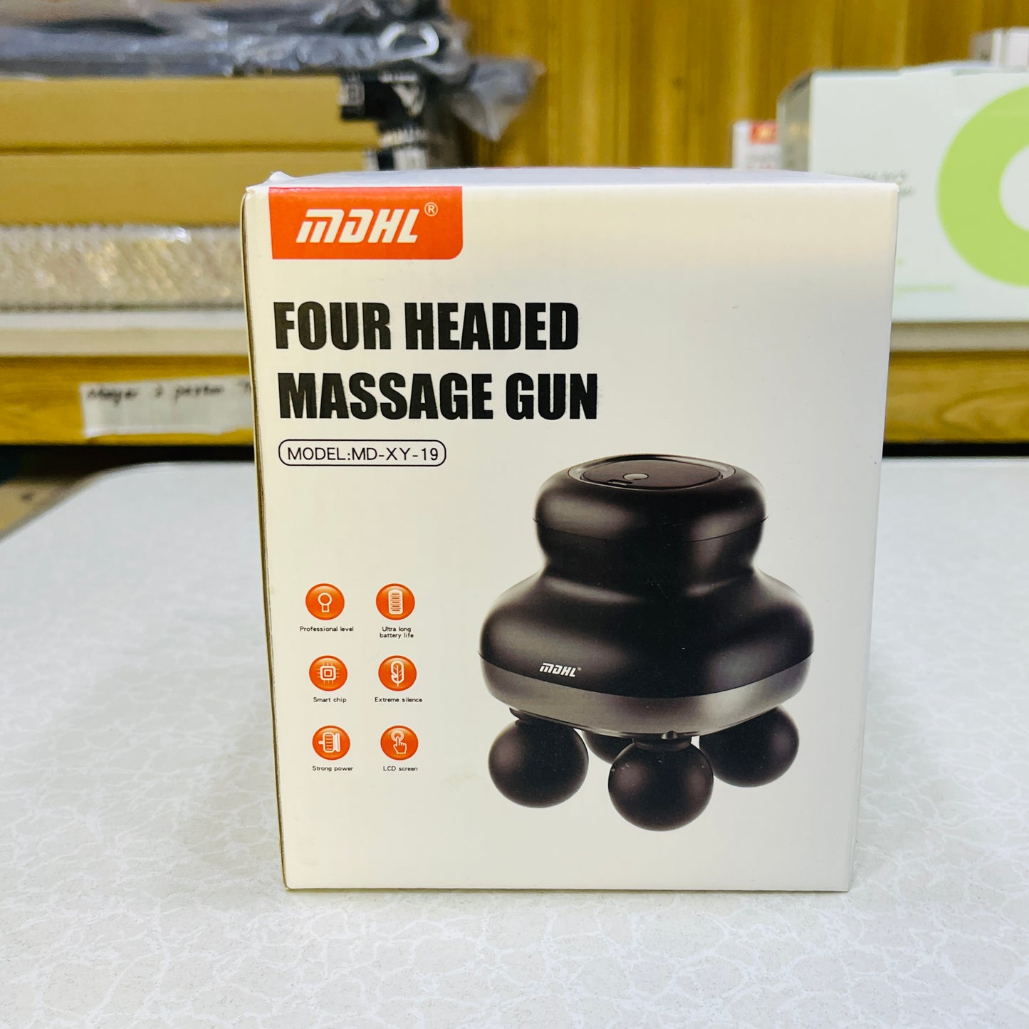 MDHL Four-Headed Deep Tissue Percussion Therapy Body Massager