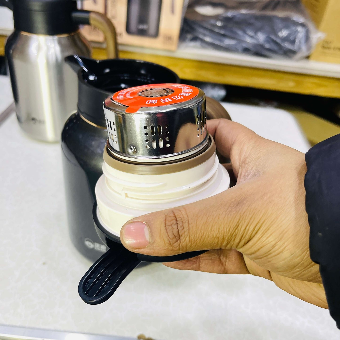 D.KADI 1.8L Vacuum Kettle For Home Use With 24hrs Hot & Cool