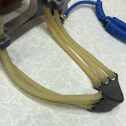 Outdoor Paracordic Steel Slingshot