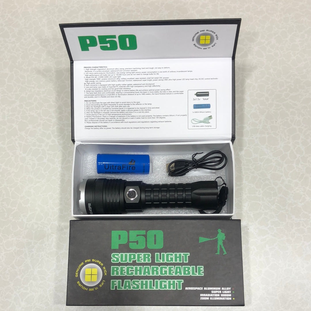 P50 Super Rechargeable Flashlight