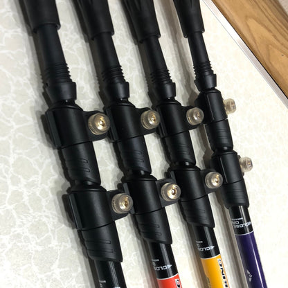 Retractable Exponent Aluminum Alloy Adjustable Hiking/Trekking Pole Stick