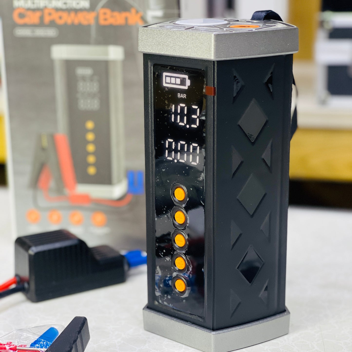 MDHL Multifunctional Car Jump-Starter + Inflator & Power Bank