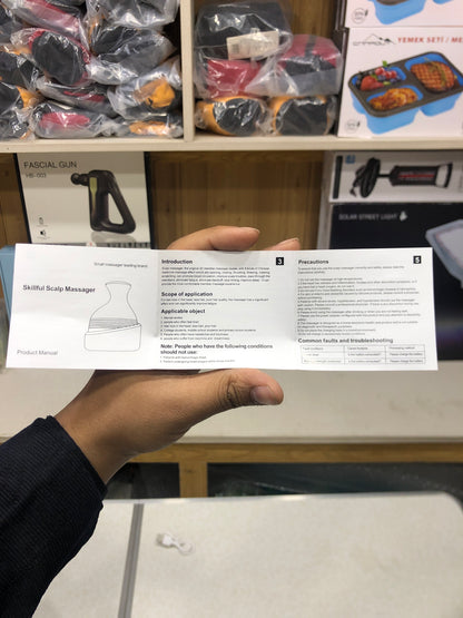 Portable Rechargeable Handheld Relexing Hair Scalp Scratcher - Head Massager