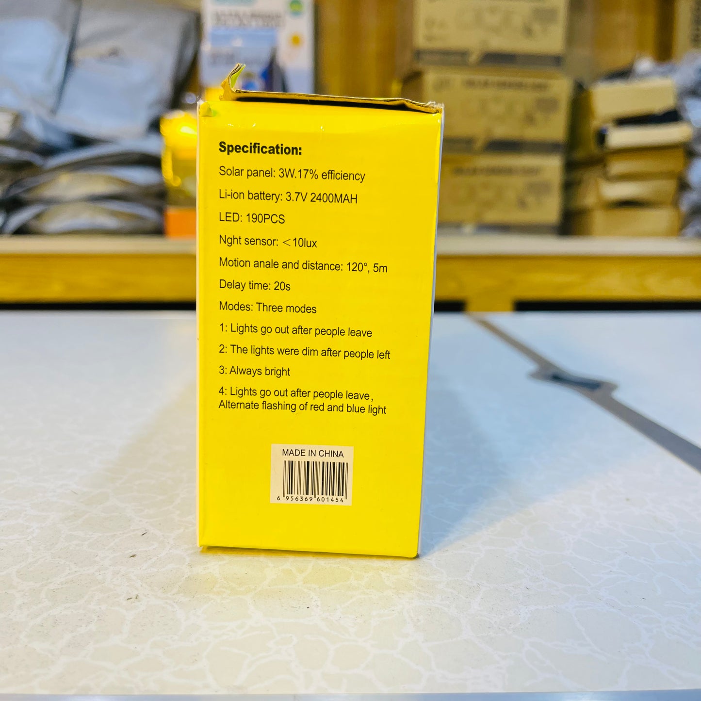 190 LED Outdoor Decoration Solar Wall Lamp With PIR Motion Sensor CL-S190