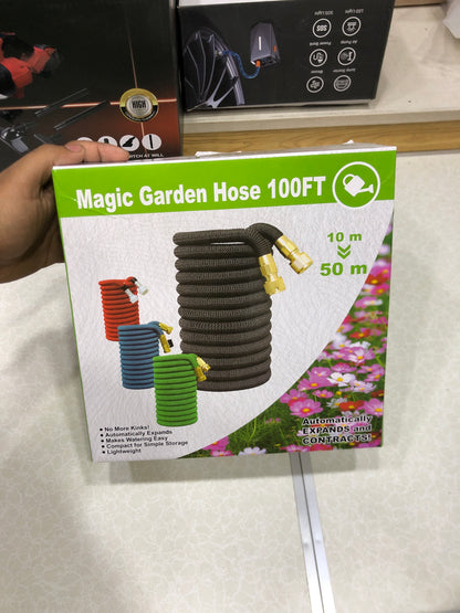 75FT/100FT Multifunctional Garden Hose Pipe With Jet Spray