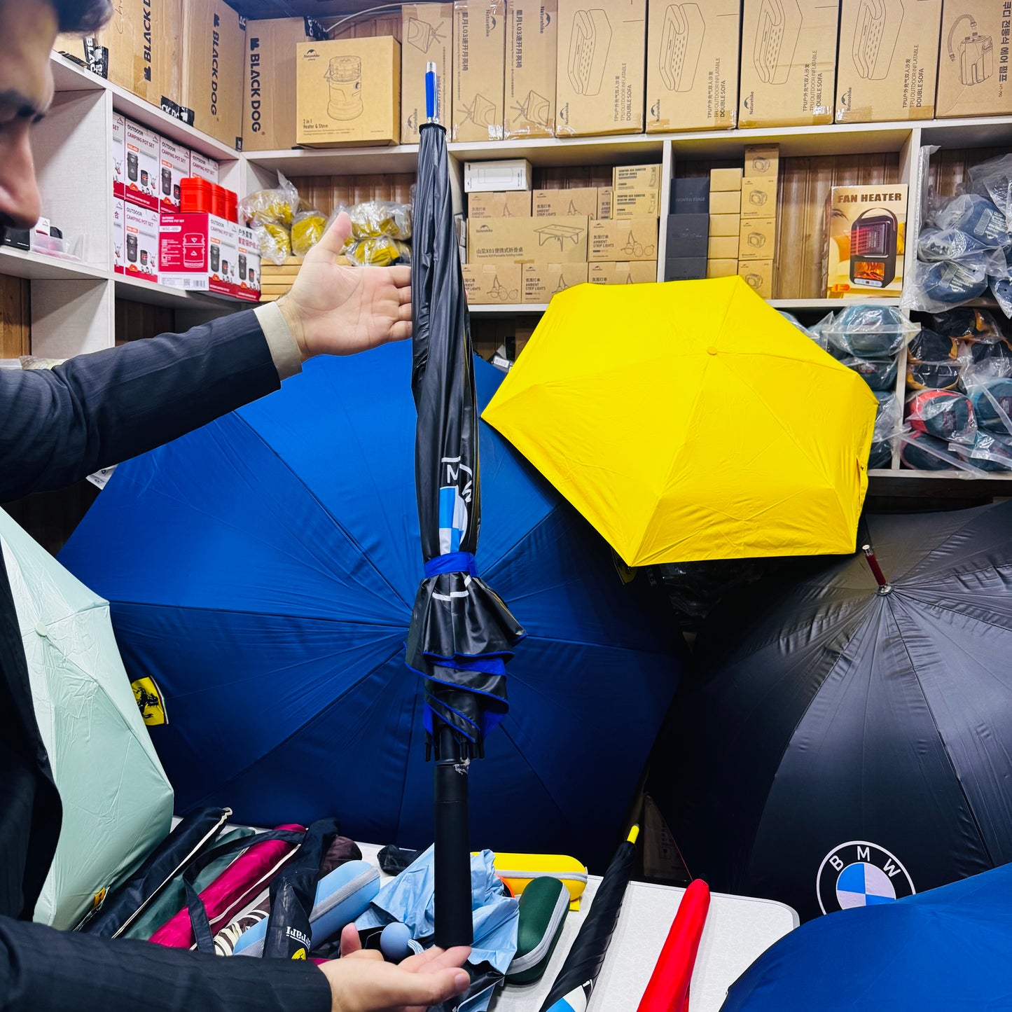 BMW Big Size Outdoor Folding Automatic Umbrella 2-3 Persons