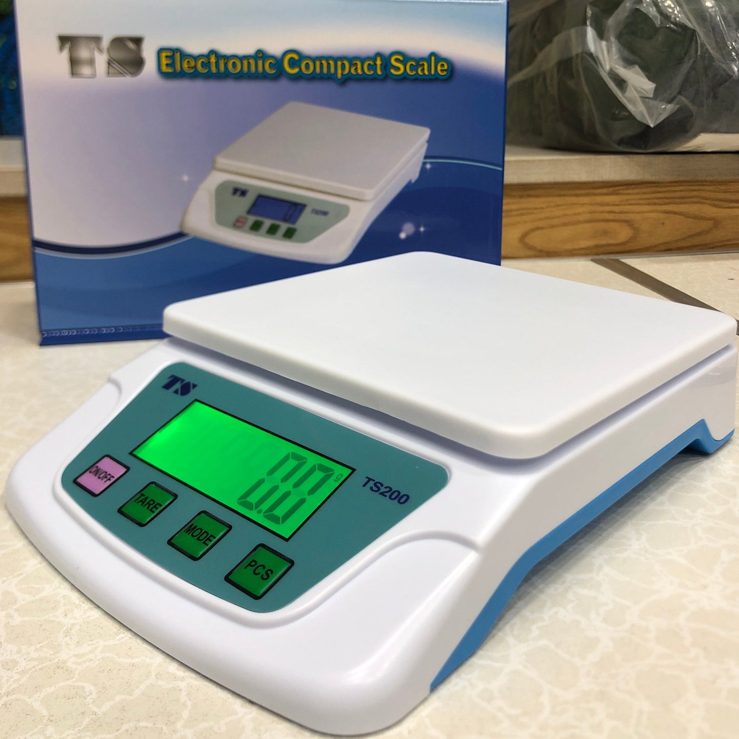 10kgx0.1g Electronic Pricing Scale Household, TS Electronics Compact Scale TS-200