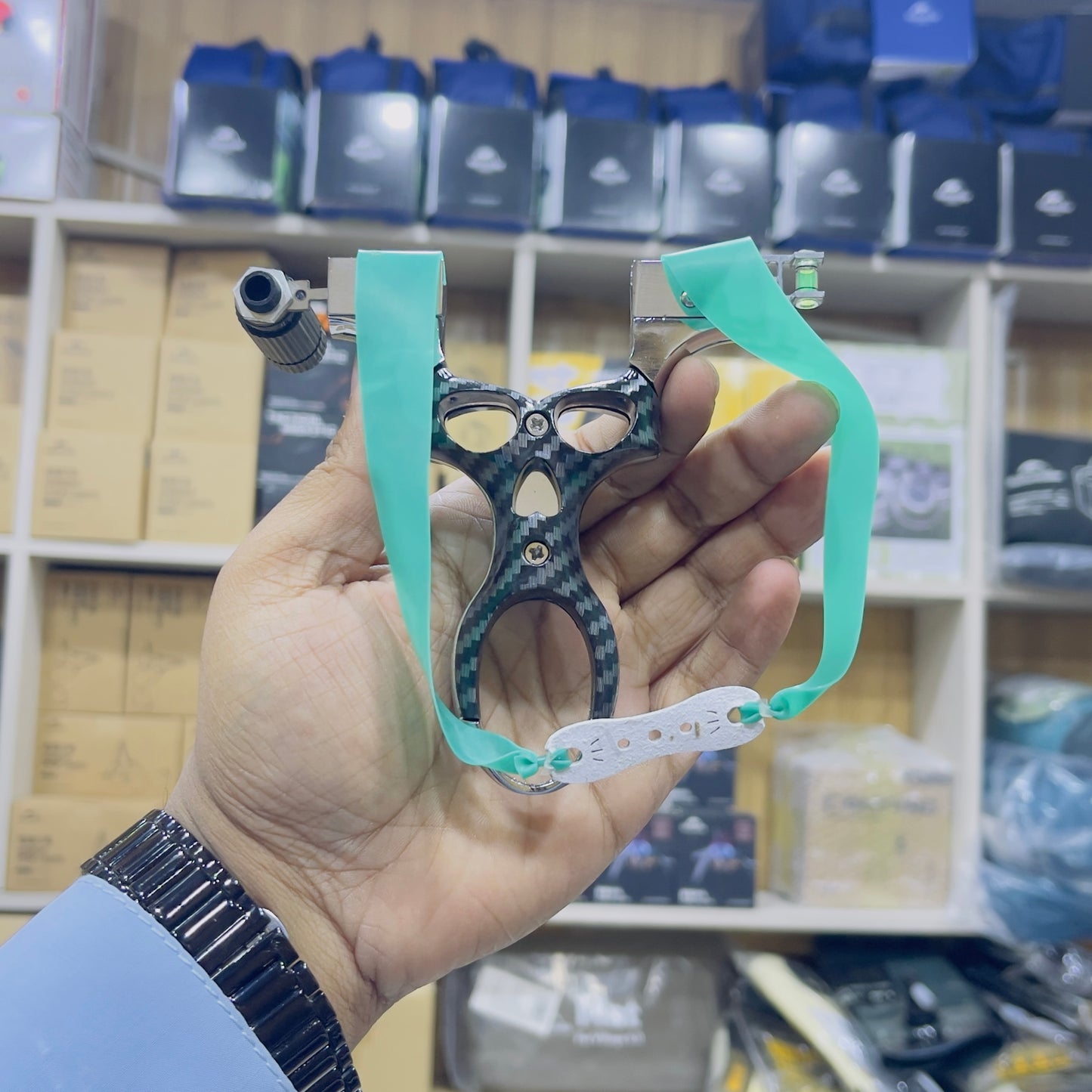 Carbon Fiber Premium Stylish Lightweight Zinc Alloy Hunting Slingshot