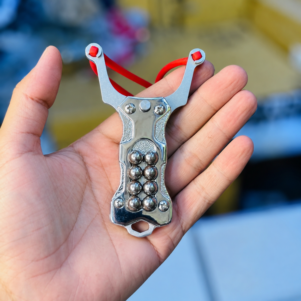 New Multifunctional EDC Hunting Mini Magnetic Slingshot With Ctical Knife